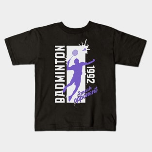 Badminton Design Gift Kids T-Shirt